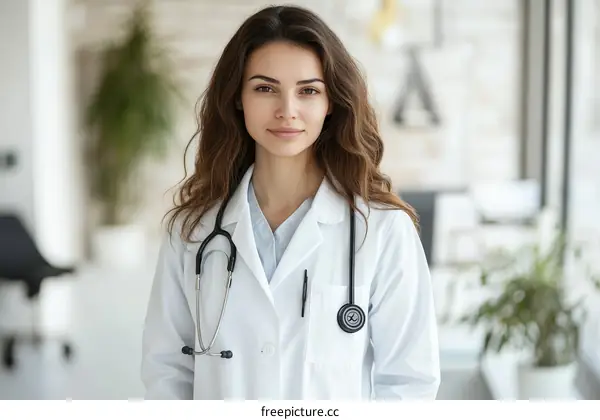 Female Doctor Portrait in Clinic Setting