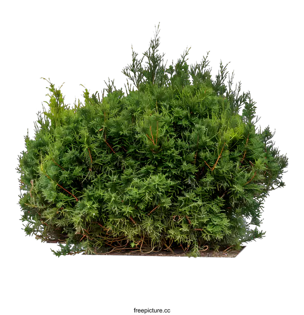[Transparent Background PNG]Green Bush Isolated on White Background