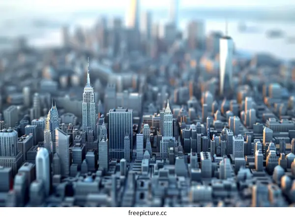 Tilt-Shift Cityscape: Miniature Manhattan