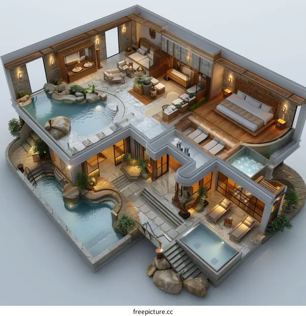 Isometric温泉酒店