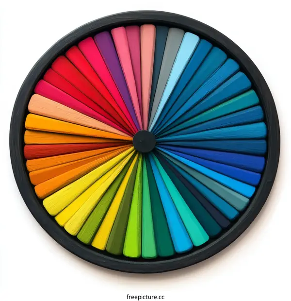 Colorful Circle of Spectrum Colors