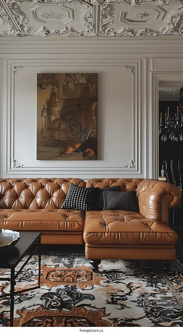 Living room in retro style