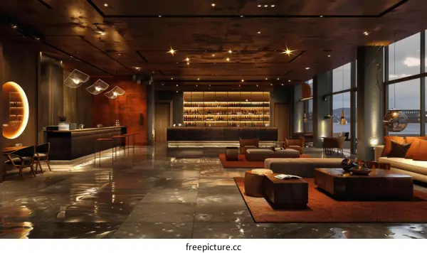 Modern Luxury Hotel Lobby Interior Design