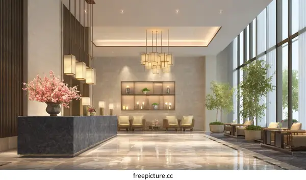 Modern Hotel Lobby Interior Design