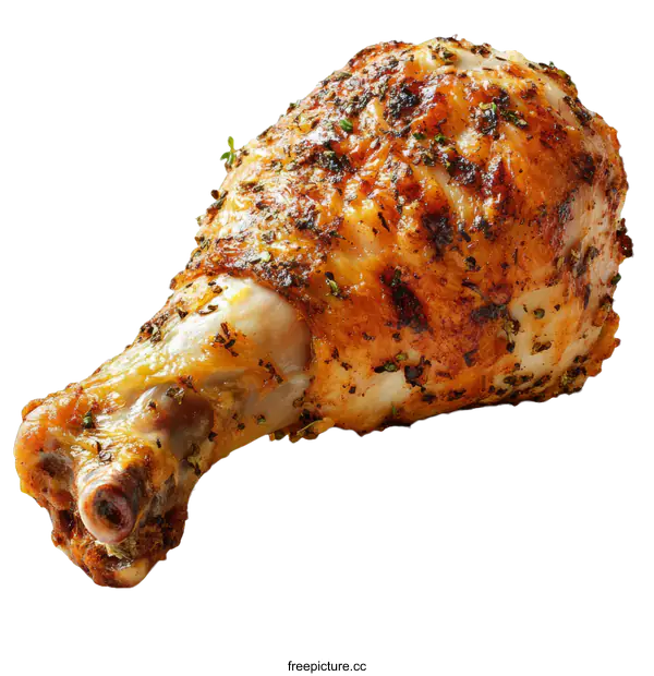 [Transparent Background PNG]Roasted Chicken Leg Close-up