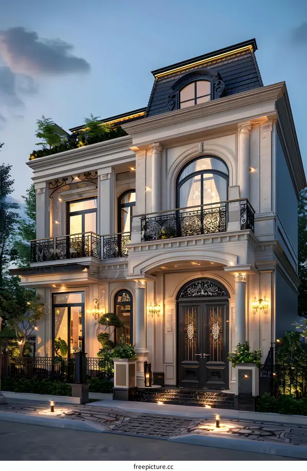 3-storey villa效果图