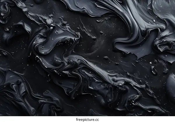 Black and white abstract painting