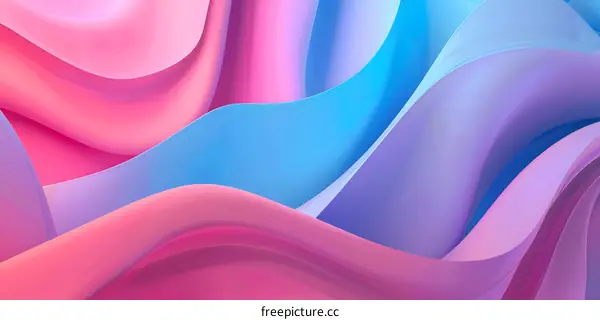 Abstract 3D Background With Pink Blue Purple Colors