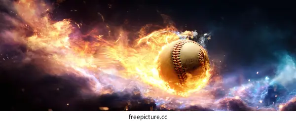 Burning Baseball in the Cosmic Firestorm