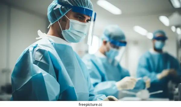 Scientists working in a laboratory