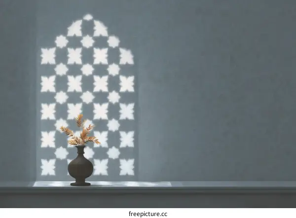 Elegant Interior Design with Decorative Patterned Wall