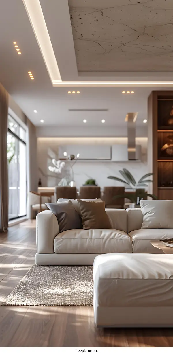 Modern minimalist living room