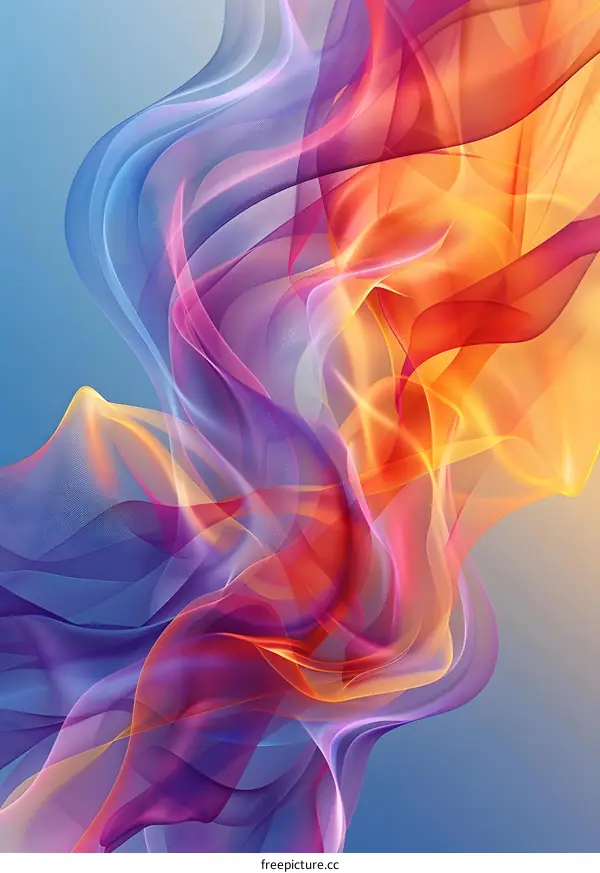 Abstract Colorful Swirls Background