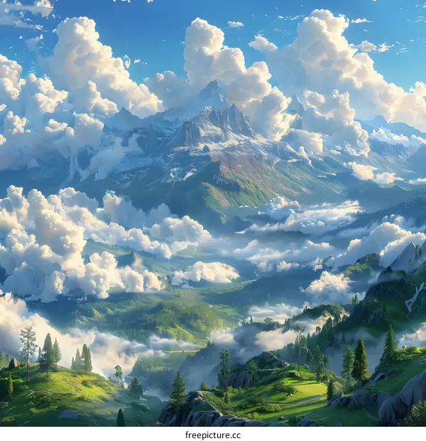 The majestic mountains and rivers