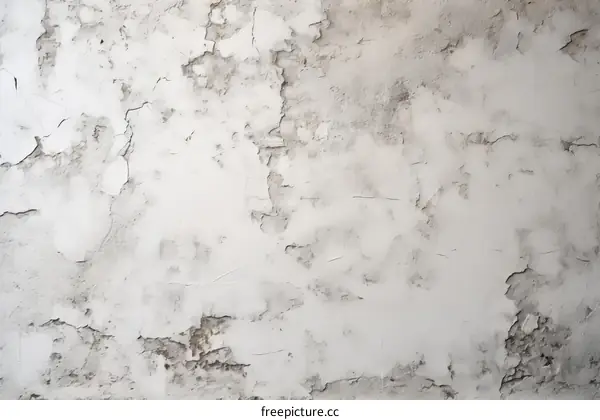 White Cracked Weathered Wall Texture