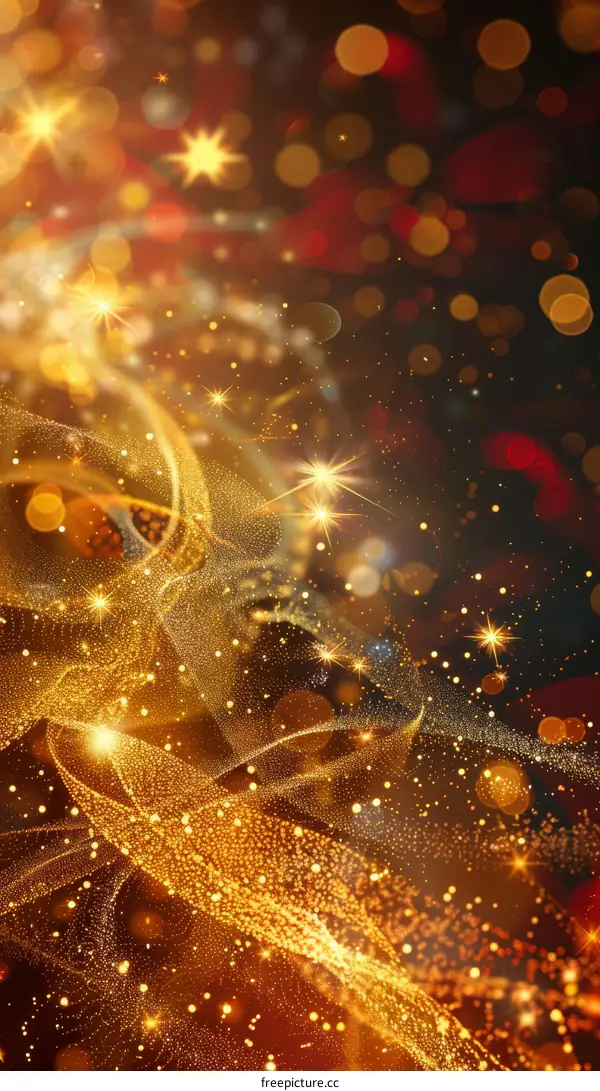 Golden Ribbons and Red Vortex