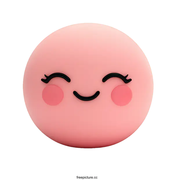 [Transparent Background PNG]Cute Cartoon Smiley Face Illustration