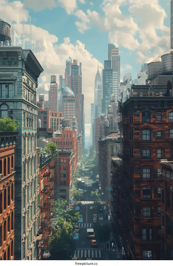 Soaring High: Skyscrapers in New York City's Vibrant Skyline