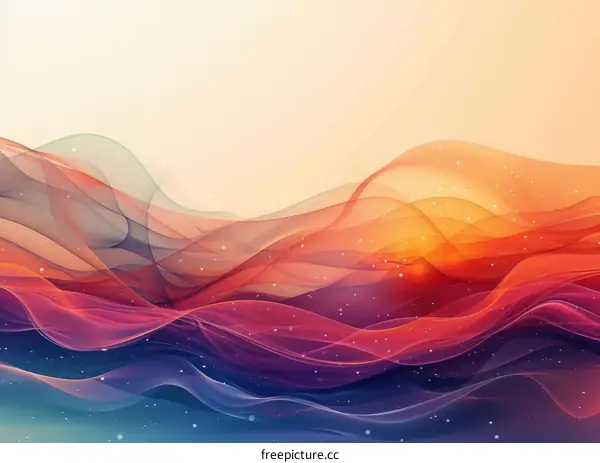Abstract Colorful Waves