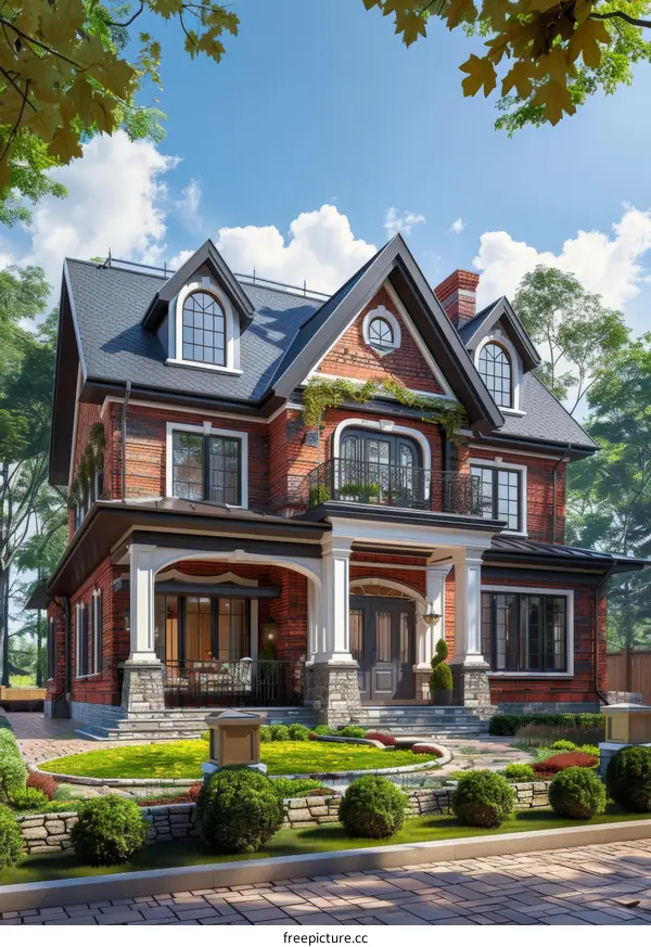 Elegant Victorian Style House Exterior Design