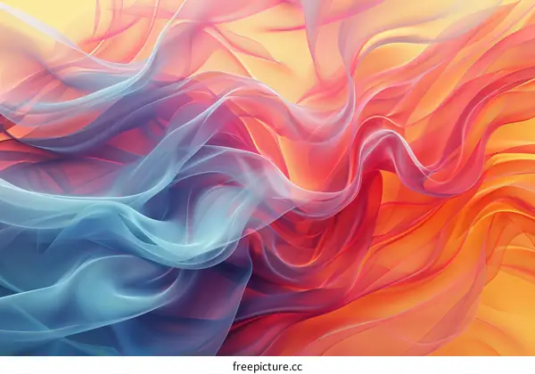 Colorful abstract background with flowing shapes
