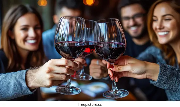 Cheers to a Great Dinner with Friends