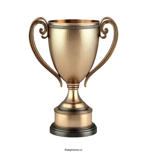 [Transparent Background PNG]Golden Trophy Award Winning Prize