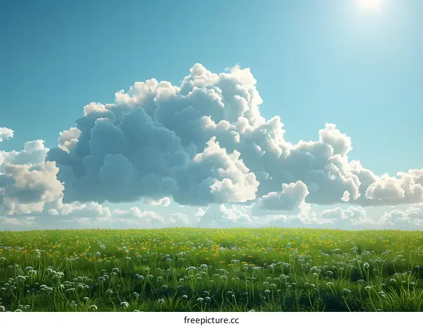 The beautiful prairie scenery