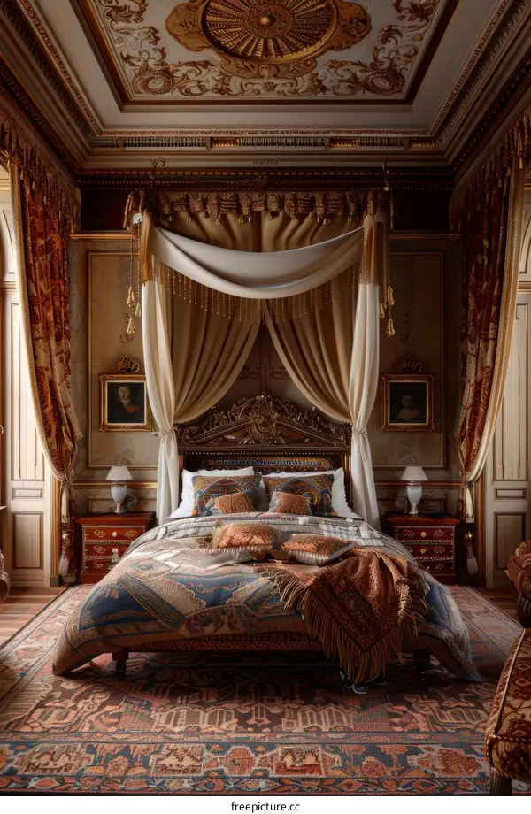 Classic Ornate Bedroom Interior Design