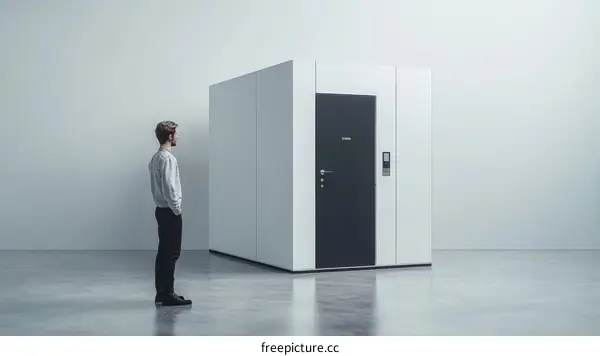 Modern Minimalist Cube Room Architecture Interior Design