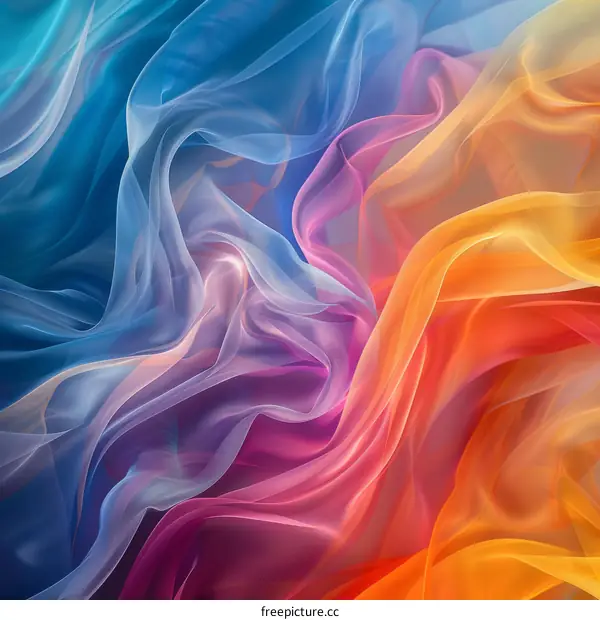 Colorful abstract background with smooth gradient transitions