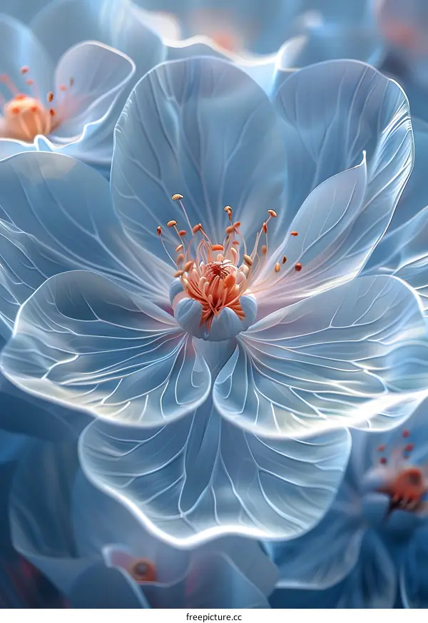 3D rendering of a flower
