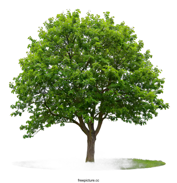 [Transparent Background PNG]Green Tree Isolated on White Background