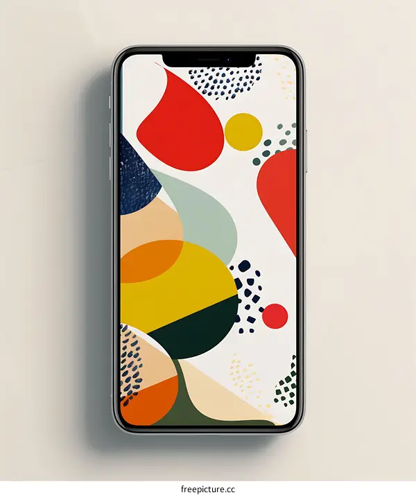 Abstract Geometric Shapes Mobile Phone Wallpaper