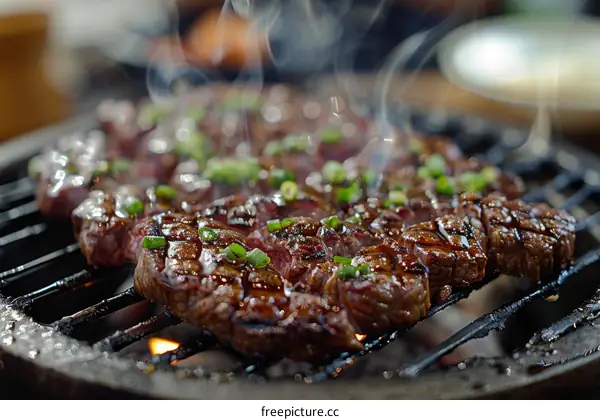 Tender and juicy grilled steak