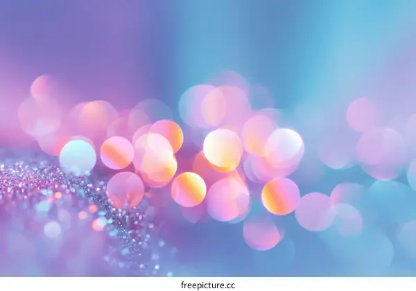 Abstract Pastel Bokeh Background with Glitters