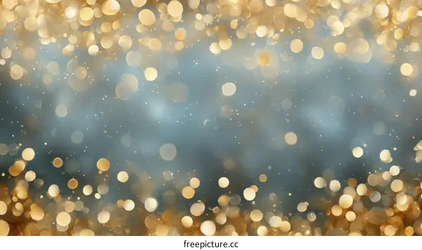 Golden Bokeh Background with Gray Tone