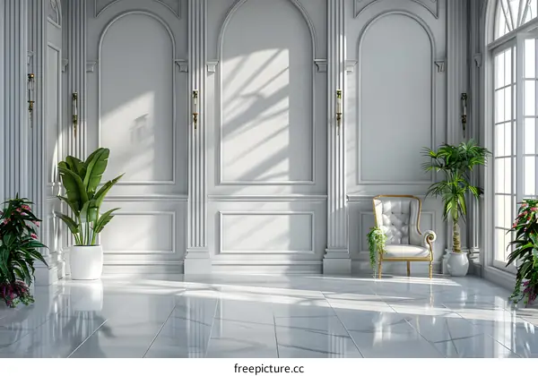 Arched Hallway Room