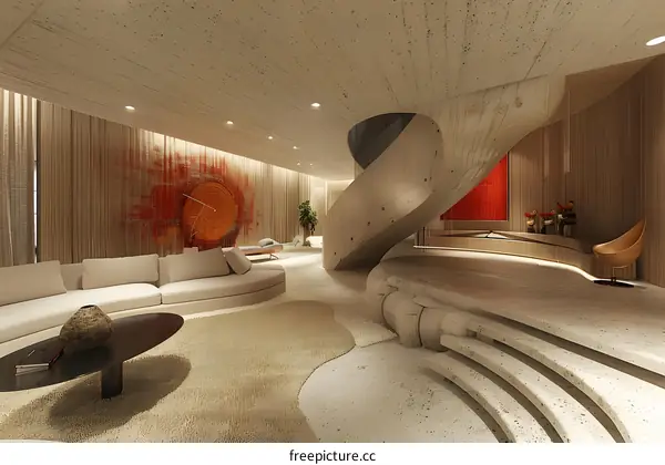 Modern Minimalist Living Room Interior