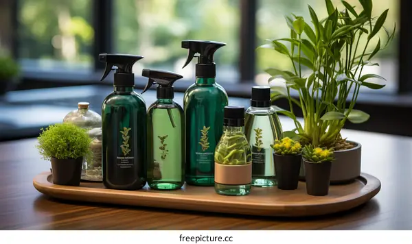 Green Cleaning Products and Houseplants for a Sustainable Home