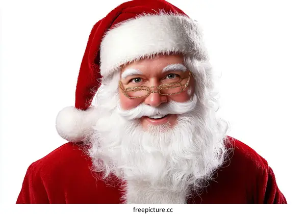 Santa Claus Portrait Close Up Image