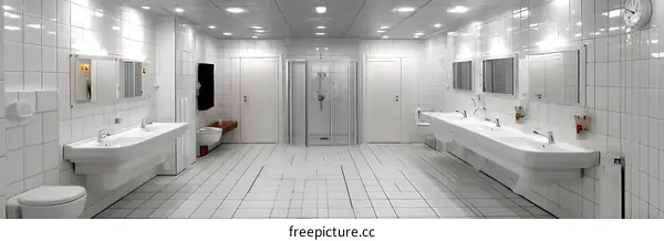 Modern Public Restroom Interior Design