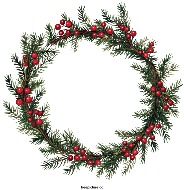 [Transparent Background PNG]Christmas Wreath Illustration Design
