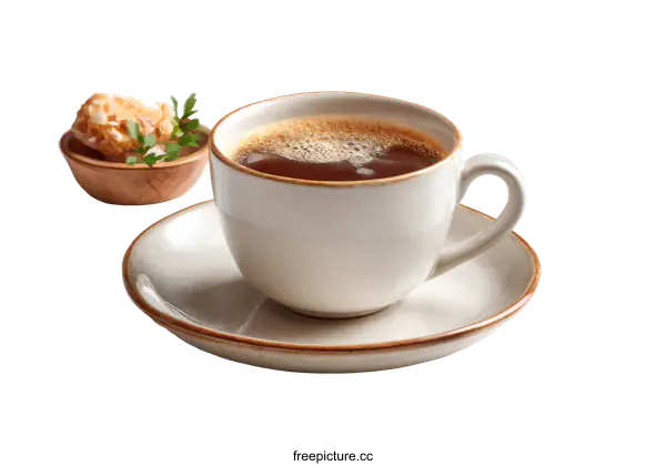 [Transparent Background PNG]A Delicate Cup of Coffee