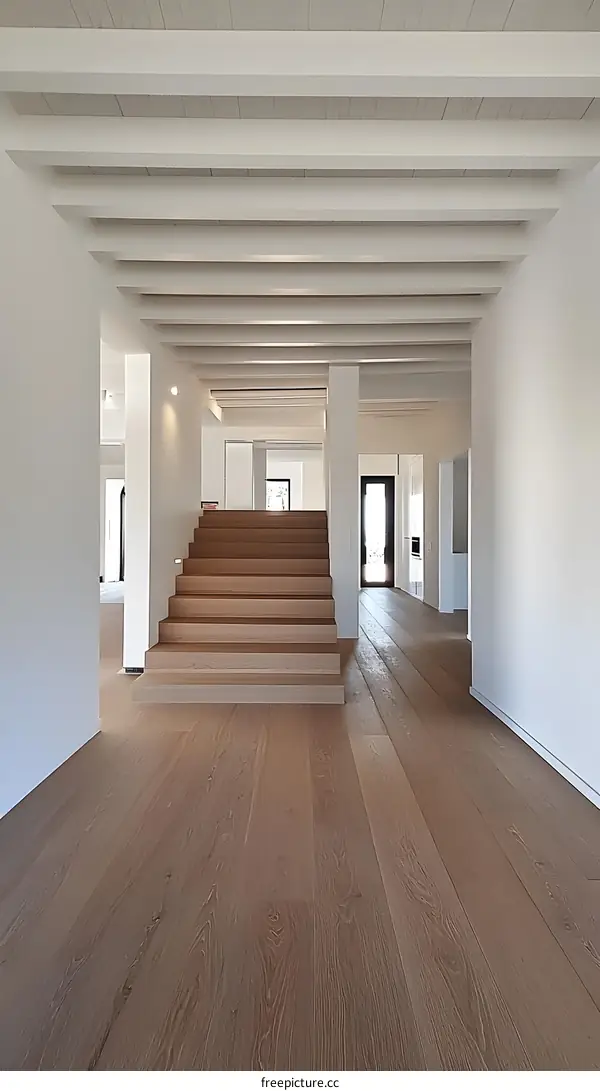 Modern Staircase in a Minimalist House
