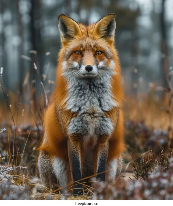 Red fox in the forest