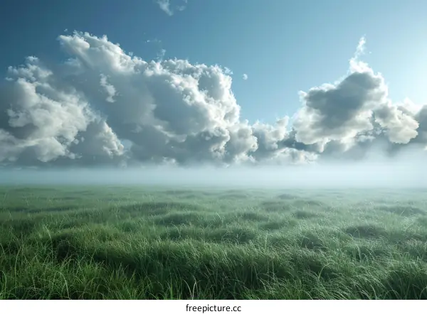 The vast grassland scenery