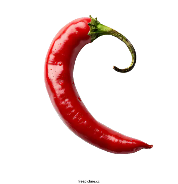 [Transparent Background PNG]Single red hot chili pepper