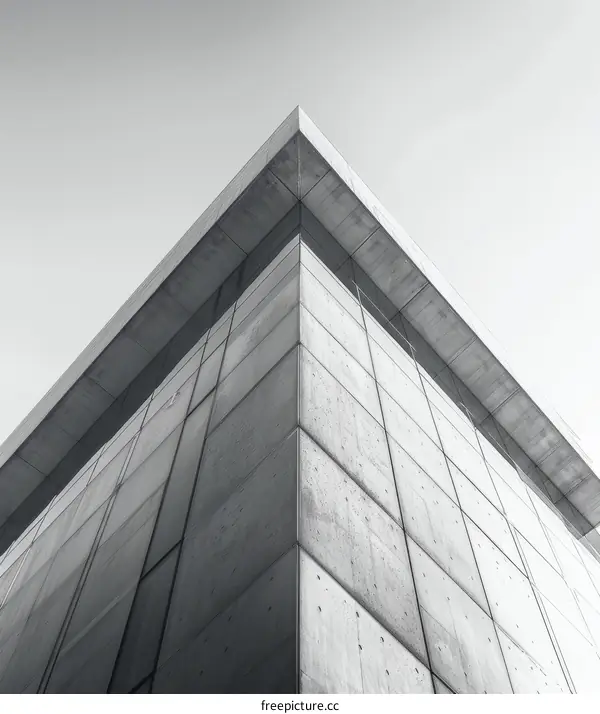 Modern Concrete Building Facade