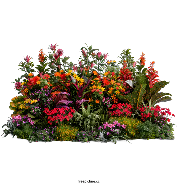 [Transparent Background PNG]A Beautiful Tropical Garden